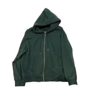 H&M Green Full Zip Hoodie Mens XL